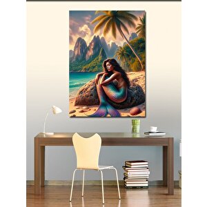 Kanvas Tablo Deniz Kızı 100x140 cm