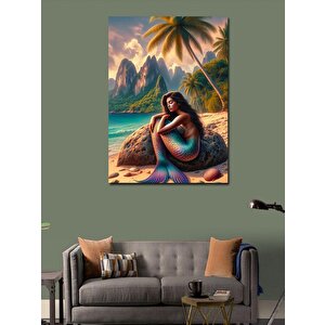 Kanvas Tablo Deniz Kızı 100x140 cm