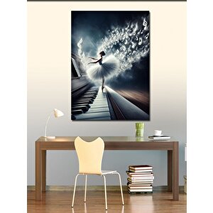 Kanvas Tablo Piyano Ve Balerin 50x70 cm