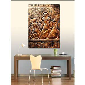 Kanvas Tablo Mısır Tapınak Duvarı 70x100 cm