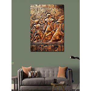 Kanvas Tablo Mısır Tapınak Duvarı 70x100 cm