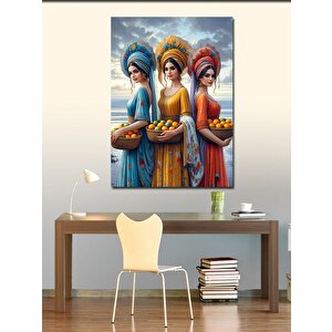 Kanvas Tablo Meyve Toplayan Yerel Kadınlar 70x100 cm