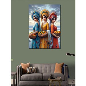 Kanvas Tablo Meyve Toplayan Yerel Kadınlar 70x100 cm