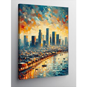 Kanvas Tablo Şehir Manzarası 100x140 cm