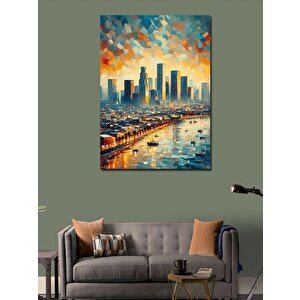 Kanvas Tablo Şehir Manzarası 100x140 cm