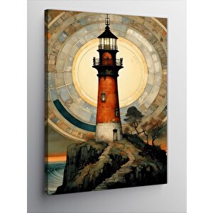 Kanvas Tablo Deniz Feneri 70x100 cm