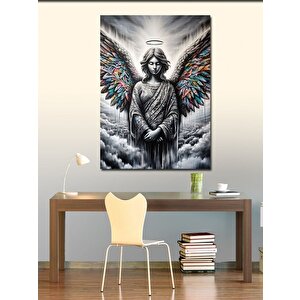 Kanvas Tablo Renkli Kanatlı Melek 70x100 cm
