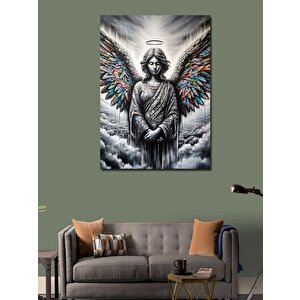 Kanvas Tablo Renkli Kanatlı Melek 70x100 cm