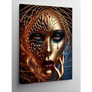 Kanvas Tablo Altın Maske 50x70 cm