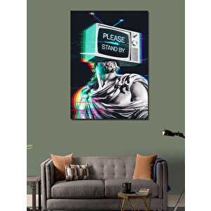 Kanvas Tablo Davut Heykeli Fan Art 50x70 cm