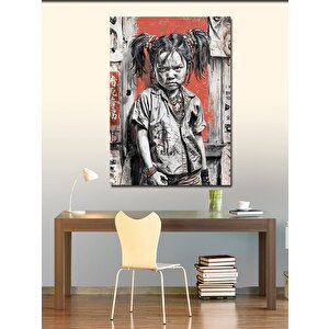 Kanvas Tablo Sokakta Serseri Kız 100x140 cm
