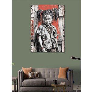 Kanvas Tablo Sokakta Serseri Kız 100x140 cm