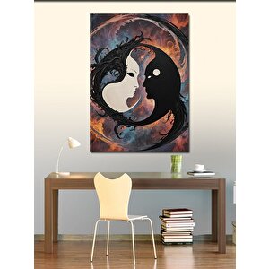 Kanvas Tablo Yin Yang Temalı 70x100 cm