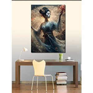 Kanvas Tablo Japon Kadın 100x140 cm