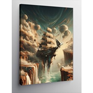 Kanvas Tablo Renkli Kadın 100x140 cm