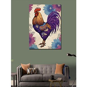 Kanvas Tablo Renkli Kanatlı Kuğu 100x140 cm
