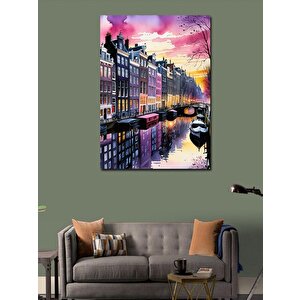 Kanvas Tablo Sulu Boya Amsterdam 70x100 cm