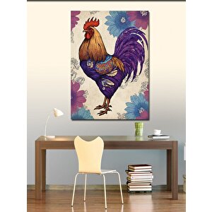 Kanvas Tablo Renkli Kanatlı Kuğu 50x70 cm