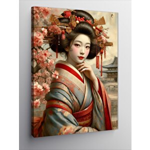 Kanvas Tablo Japon Kadın 50x70 cm