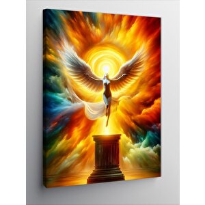 Kanvas Tablo Renklerle Hayat Ağacı 70x100 cm