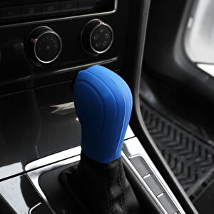 Seat Arona Dsg Silikon Vites Topuzu Kılıfı Mavi R Logo Mavi