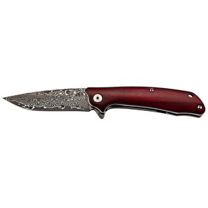 Puma Tec Damascus One-hand Bıçak, Sandalwood With Clip