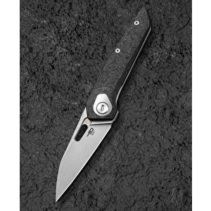 Bestech Vk-void Bt2305b Beyaz Boncuk Kumlama+taş Yıkama Titanyum+ Karbon Fiber Sap Stonewash Elmax Çakı