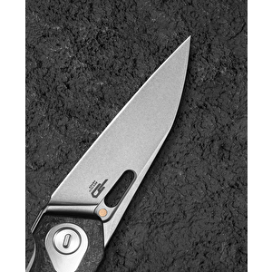 Bestech Vk-void Bt2305b Beyaz Boncuk Kumlama+taş Yıkama Titanyum+ Karbon Fiber Sap Stonewash Elmax Çakı