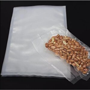 20*26 Cm. Tırtıklı Gofrajlı Vakum Makine Torbası 10 Adet