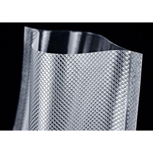 20*26 Cm. Tırtıklı Gofrajlı Vakum Makine Torbası 10 Adet
