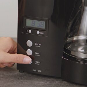 Optima Timer Zaman Ayarlı Filtre Kahve Makinesi Siyah