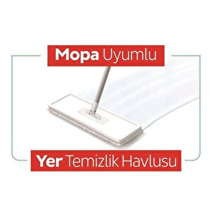 Tak Kullan Mandallı Mop Teleskopik Saplı + Yedek Mop + Yer Temizlik Havlusu
