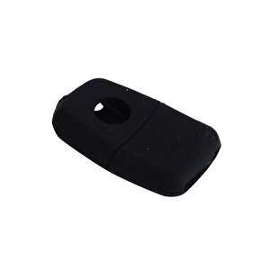 Seat Leon 2006-2012 Uyumlu Silikon Anahtar Kabı Siyah Anahtar Kılıfı Siyah