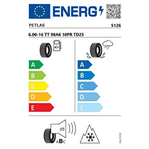 Petlas 6.00-16 Tt 98a6 10pr Td25 Traktör Ön Lastiği (üretim Tarihi:2024)