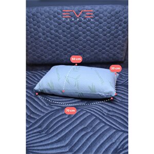 Eve 2 Adet Bamboo Kılıflı Silikon Elyaf Yastık 50cm X 70 Cm 800 Gr 50x70 cm