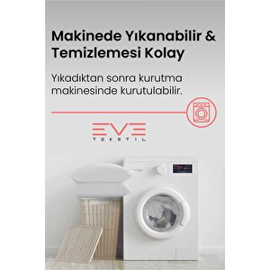 Eve 2 Adet Bamboo Kılıflı Silikon Elyaf Yastık 50cm X 70 Cm 800 Gr