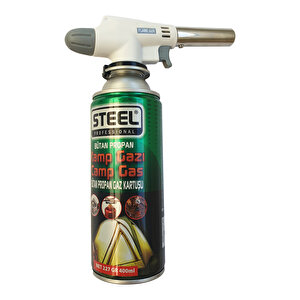 Professional - Kamp Gazı 1 Adet 400 Ml - (flame Gun - Pürmüz Çakmak 1 Adet )