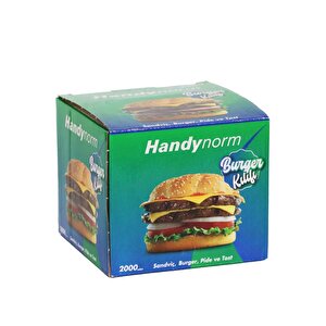 Handynorm Hamburger Burger Pide Tost Sandviç Kılıfı Poşeti - 12.5x12.5 Cm. - 2000 Adetlik 3 Kutu