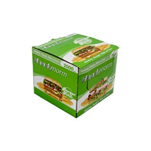 Handynorm Hamburger Burger Pide Tost Sandviç Kılıfı Poşeti - 12.5x12.5 Cm. - 2000 Adetlik 3 Kutu