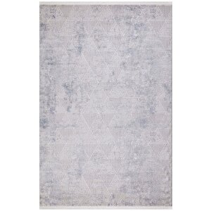 Halı Zara 1008 Gri Serisi Akrilik Salon Oturma Yatak Odası Halısı 160x230 cm