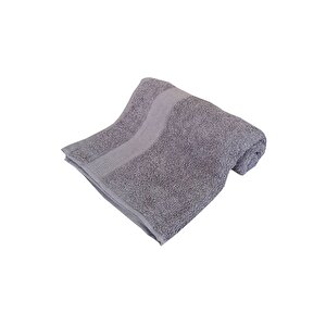 4 Lü El Yüz Havlu Seti 100 Pamuklu 50x90 Cm Simple Havlu Takımı Antrasit