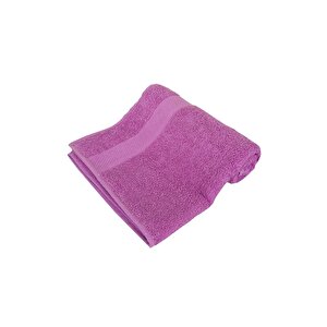 4 Lü El Yüz Havlu Seti 100 Pamuklu 50x90 Cm Simple Havlu Takımı Mor