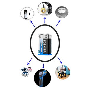 6lr61 9 Volt Alkalin Pil  - Hıgh Power Pil