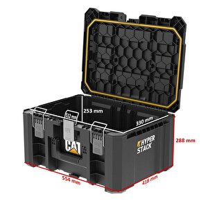 Da41003 Hyper Stack 43 Litre Ağır Hizmet Tipi Kilitli Takım Çantası