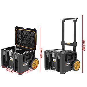 Da41004 Hyper Stack 60 Litre Ağır Hizmet Tipi Tekerlekli Kilitli Takım Çantası