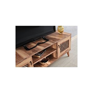130 Cm Hasırlı Tv Sehpası