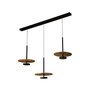 Led Avize Sarkıt Ahşaplı Avize 3*25 Cm