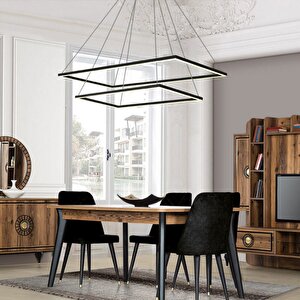 Sarkıt Led Avize Sumatra Dikdörtgen 110 X 25 Cm 88 Watt
