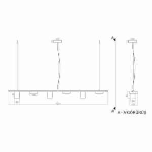 Cord Sarkıt Lamba 120 Cm 30watt