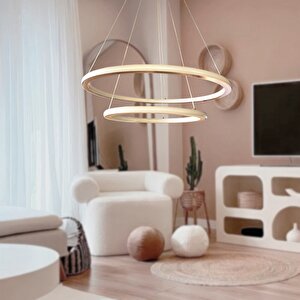 Skygarden İkili Sarkıt Led Avize Ø60-40 Cm 113watt